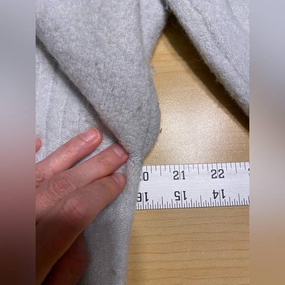 90s Koperhaus Mohair Wool Blend Belted Sweater HONG KONG MADE Vintage Blue L - Picture 9 of 11